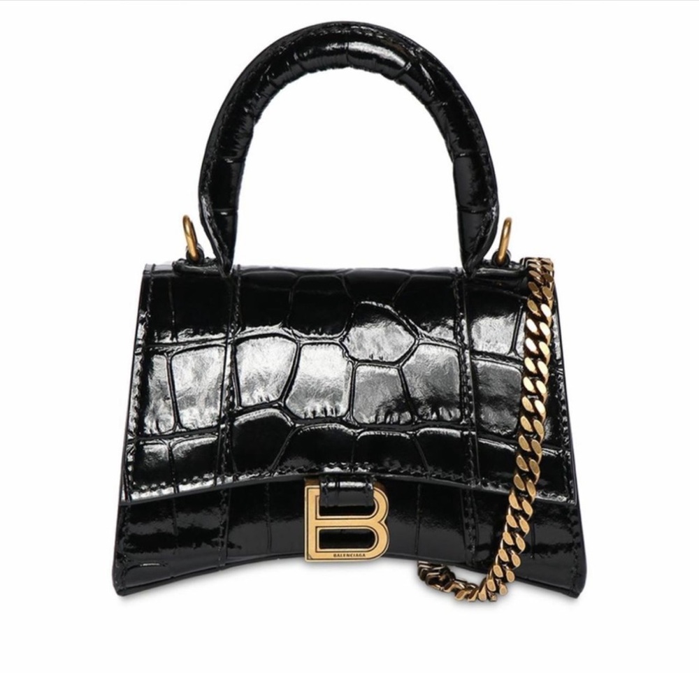 Balenciaga Black Hourglass Mini Bag